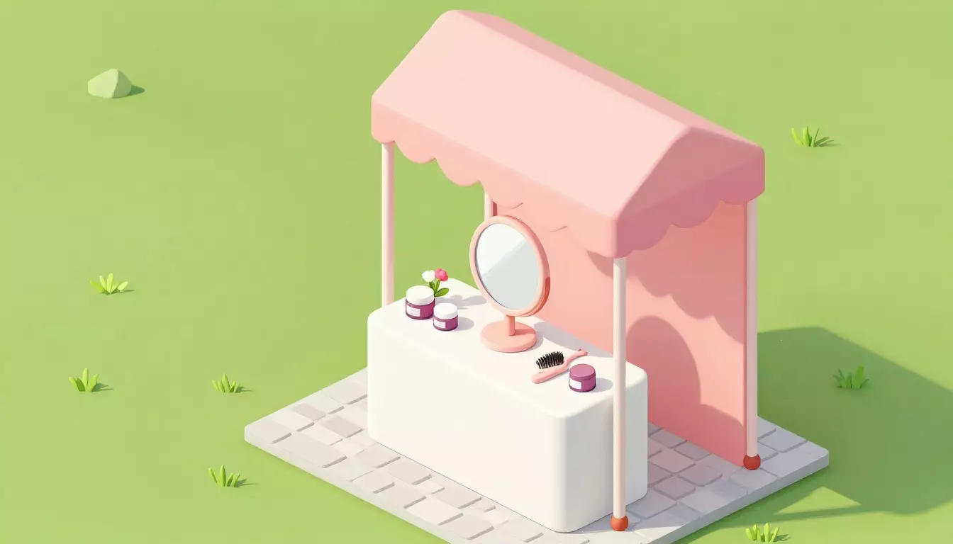 Pop-up beauty‑зона на городских мероприятиях для маленького салона